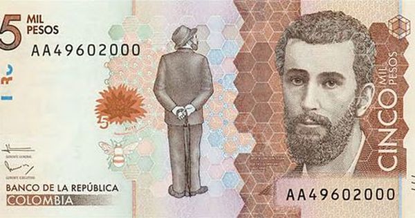 Colombian Money - new 5000 pesos bill