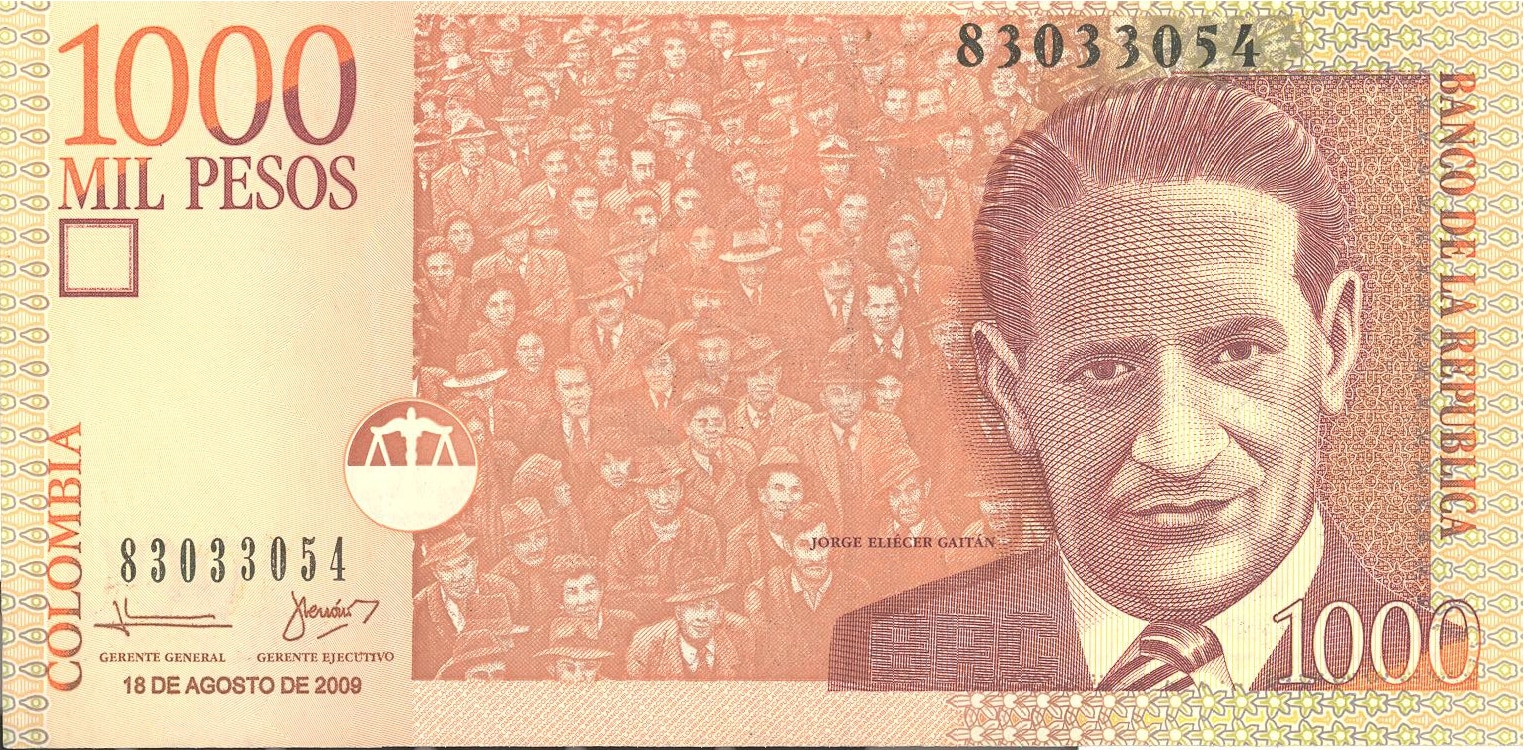 Colombian Money - 1000 pesos bill