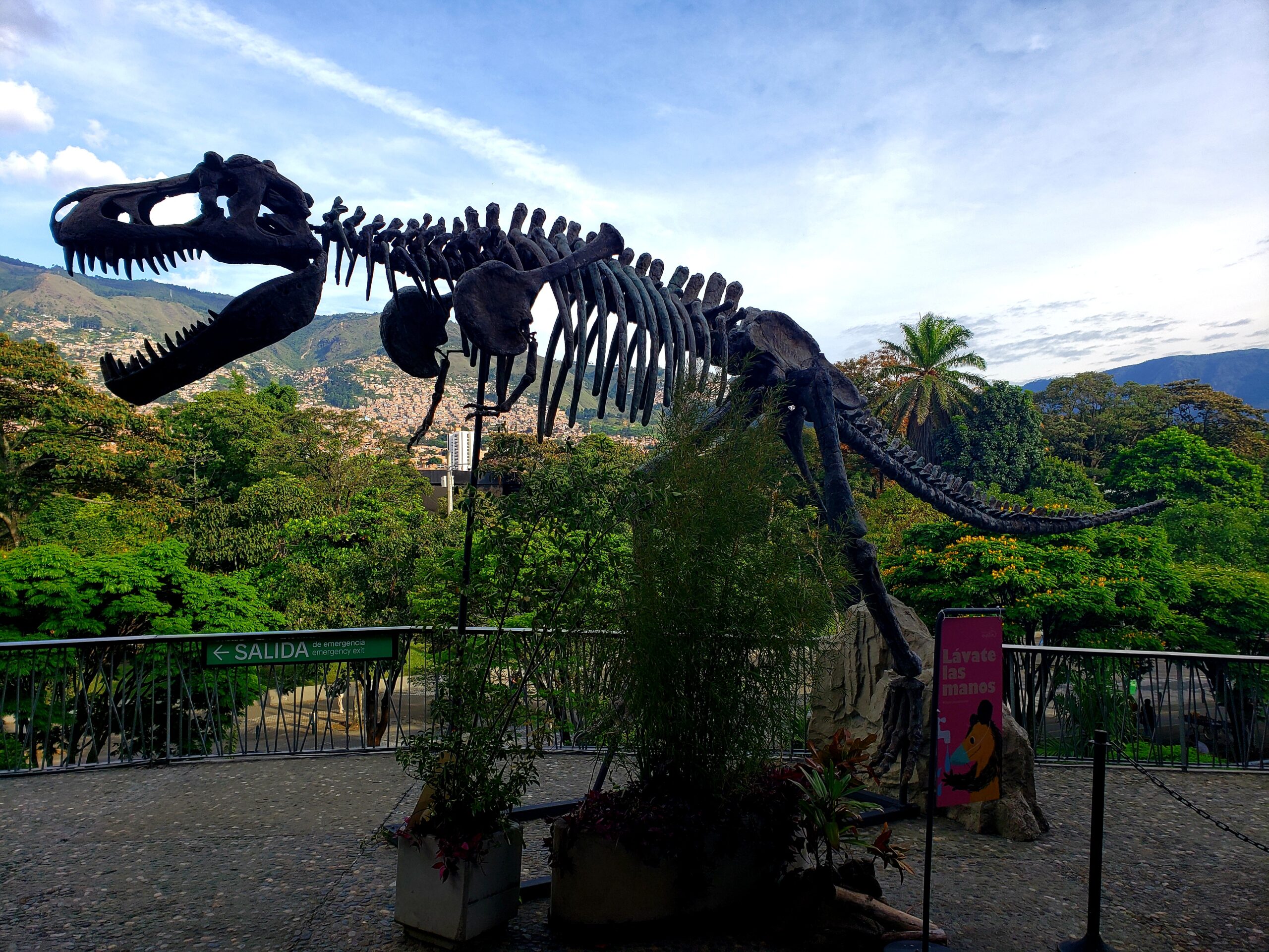 Dinosaur exhibit at Parque Explora Medellin 