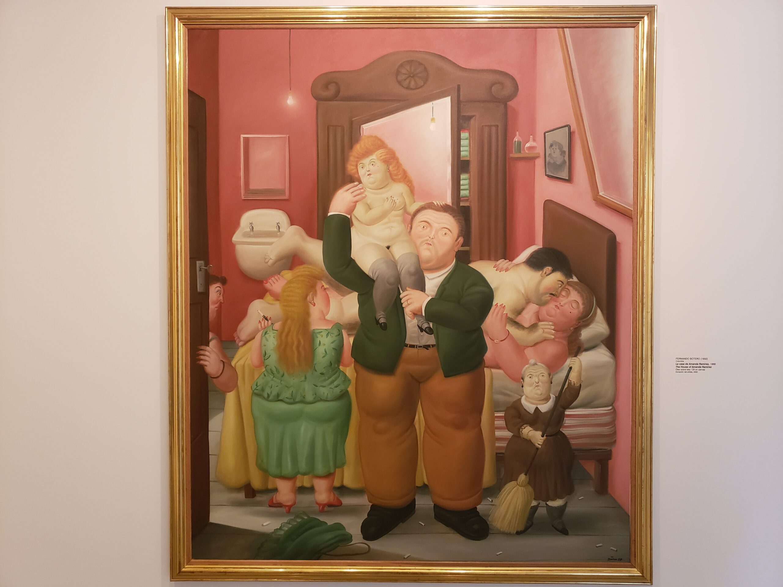 The House of Amanda Ramirez (Casa de Amanda Ramírez) painting by Fernando Botero