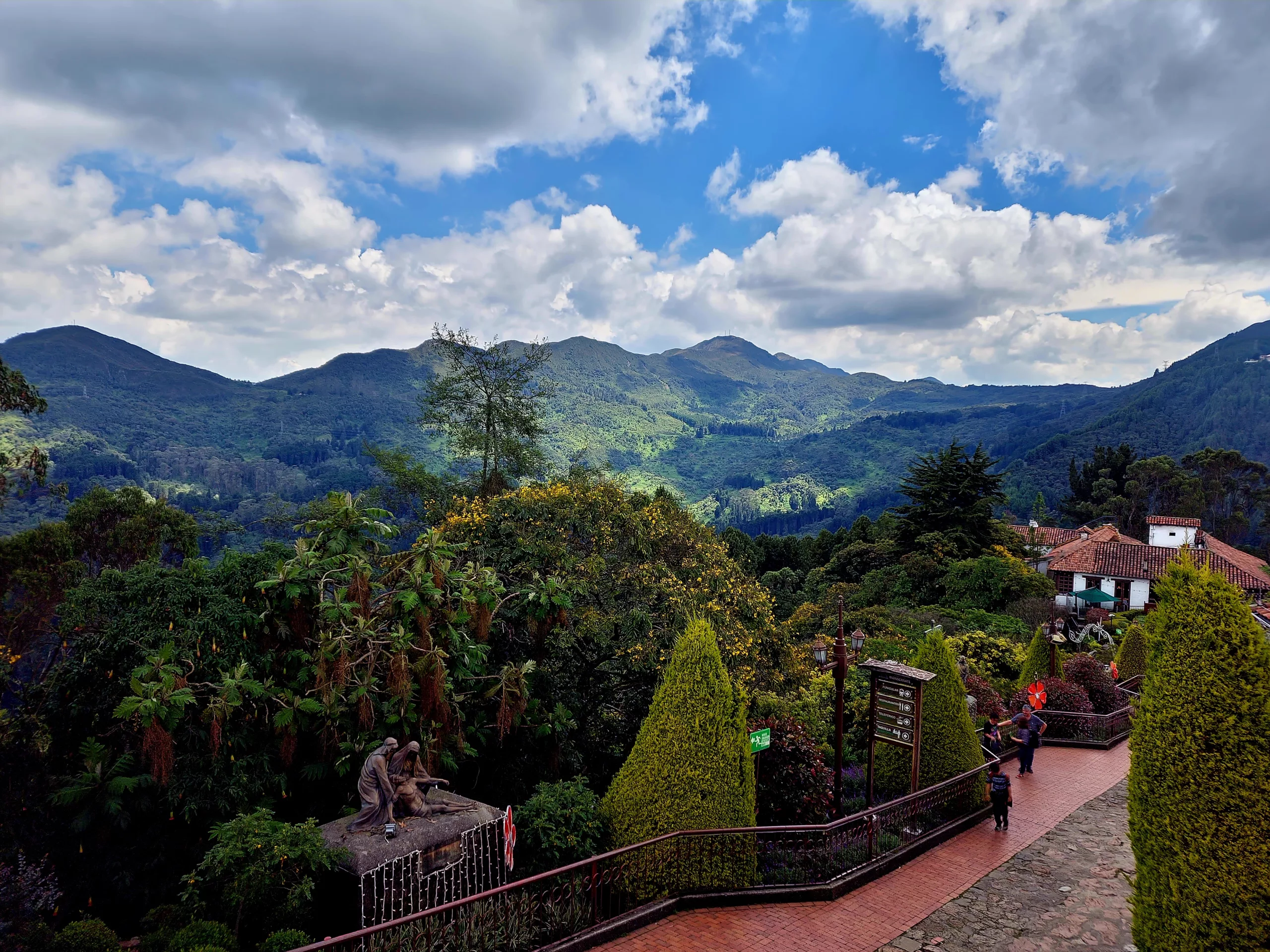 Walkways and vegetation - Monserrate, Colombia