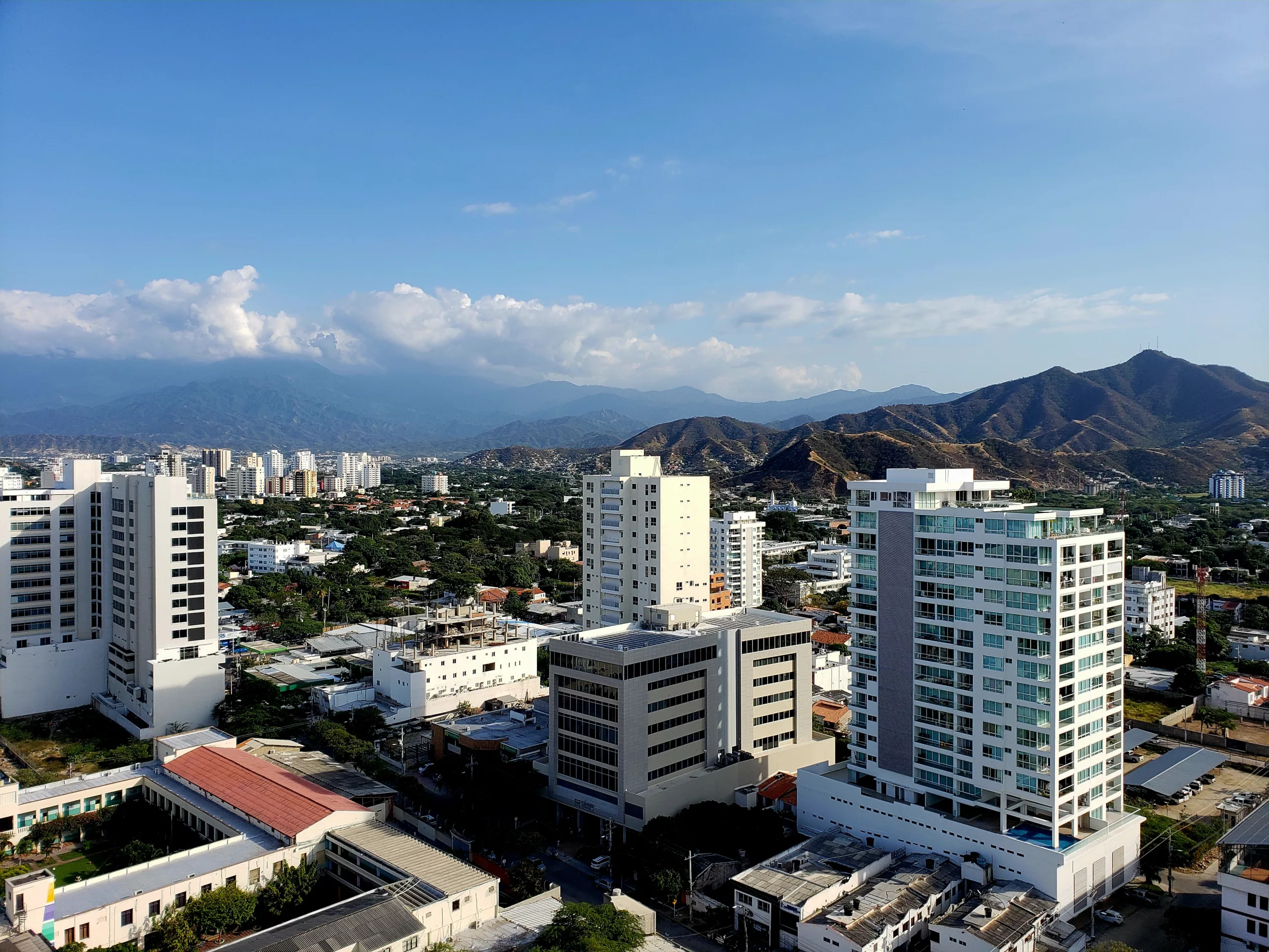 Santa Marta, Colombia - Aerial view Santa Marta, Colombia