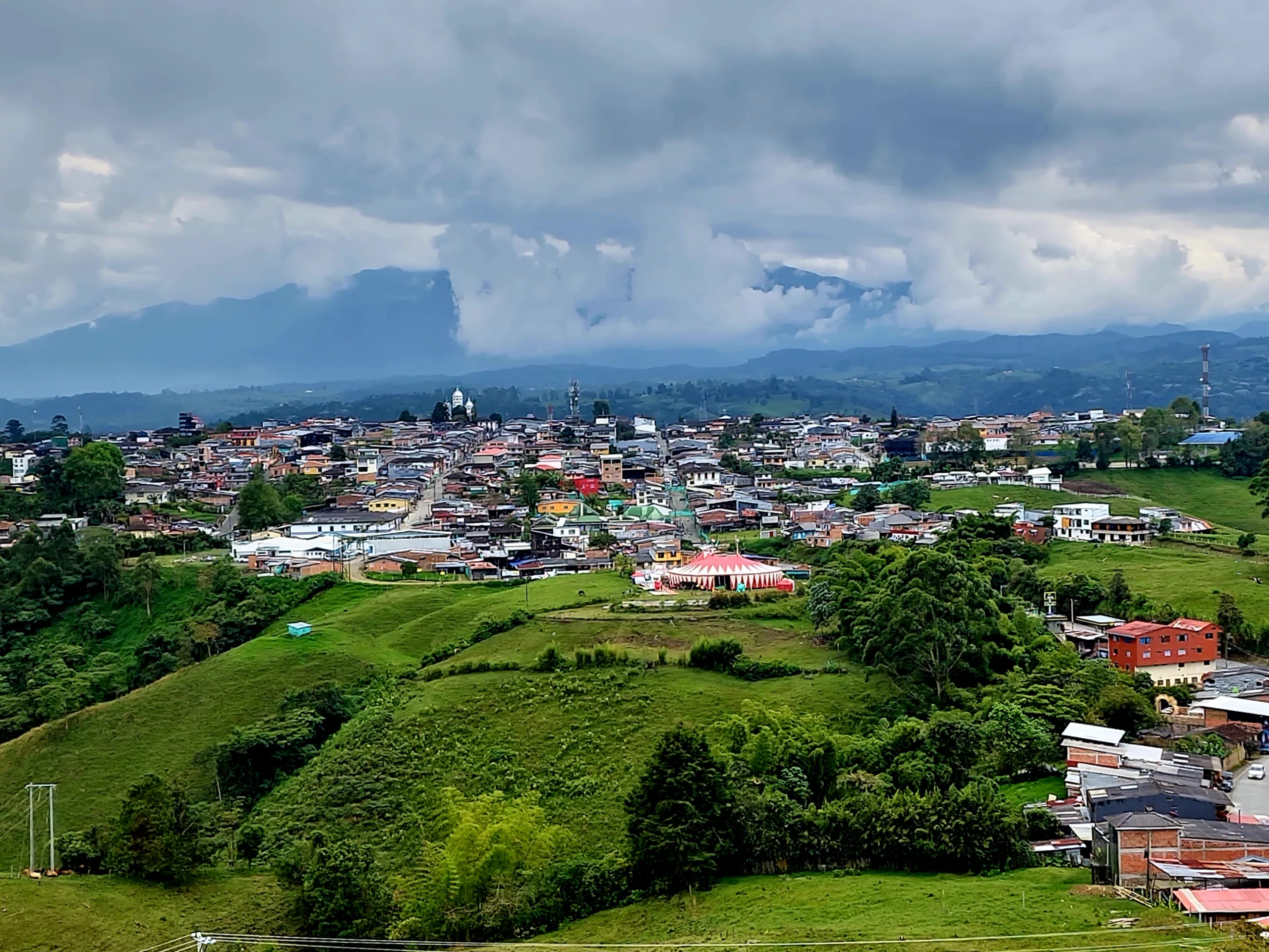 Filandia Colombia Filandia, Colombia - image taken from Mirador Colina Iluminada observation deck.